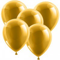 Goldene Luftballons Stardust - 33 cm -10 Stck