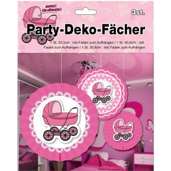 Party Dekofcher Baby rosa