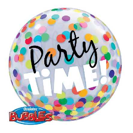 Deko Bubble Ballon Party Time