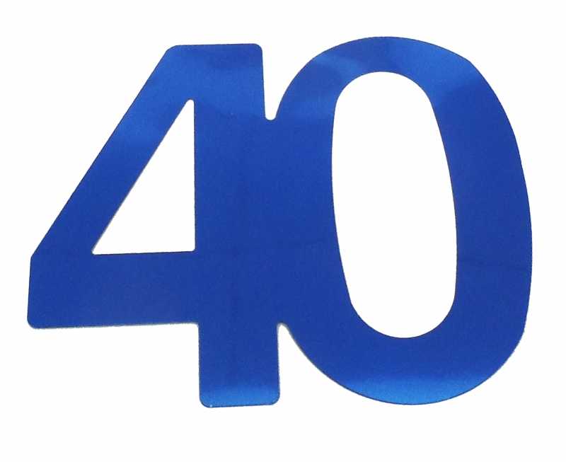 Flitterkonfetti 40, blau