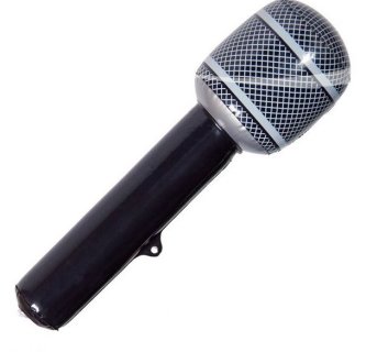 Aufblasbares Mikrofon, 30 cm