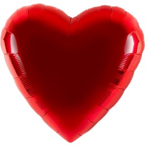 Herzballon in rot, 61 cm
