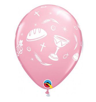 Luftballons mit kirchlichem Designdruck, rosa
