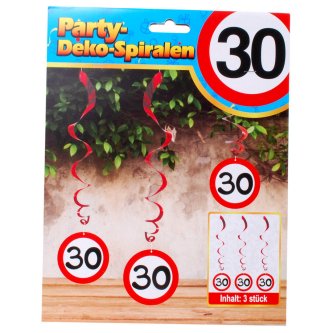 Party Spirale zum 30. Geburtstag