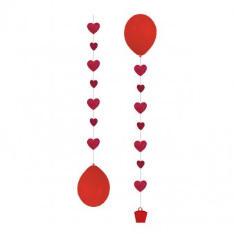 Luftballonverlngerung rote Herzen