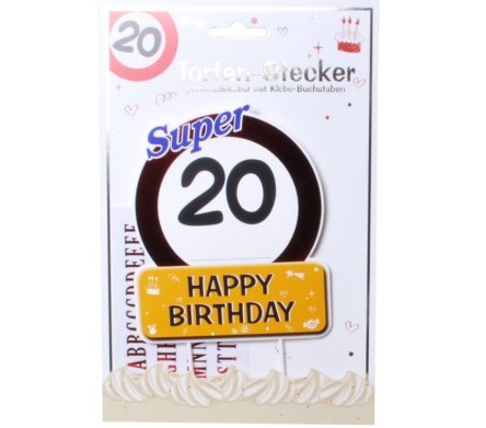 Tortendeko zum 20.Geburtstag