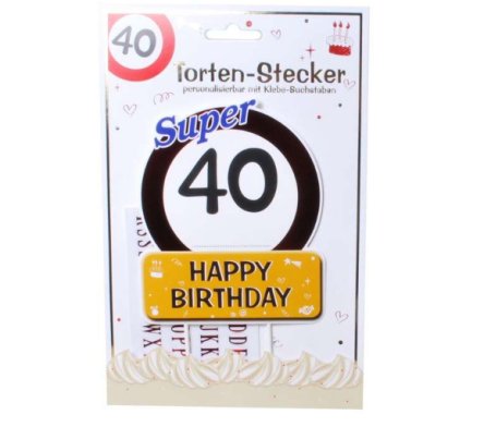 Tortendeko zum 40.Geburtstag