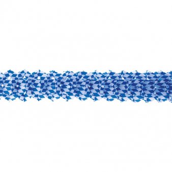 Groraum Girlande blau/weiss Raute, 10m