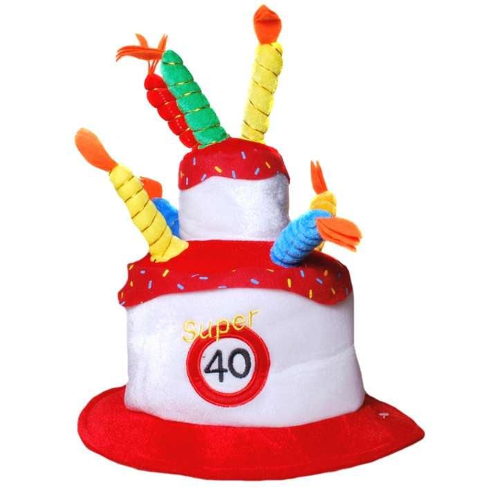 Geburtstagshut Torte zum 40.