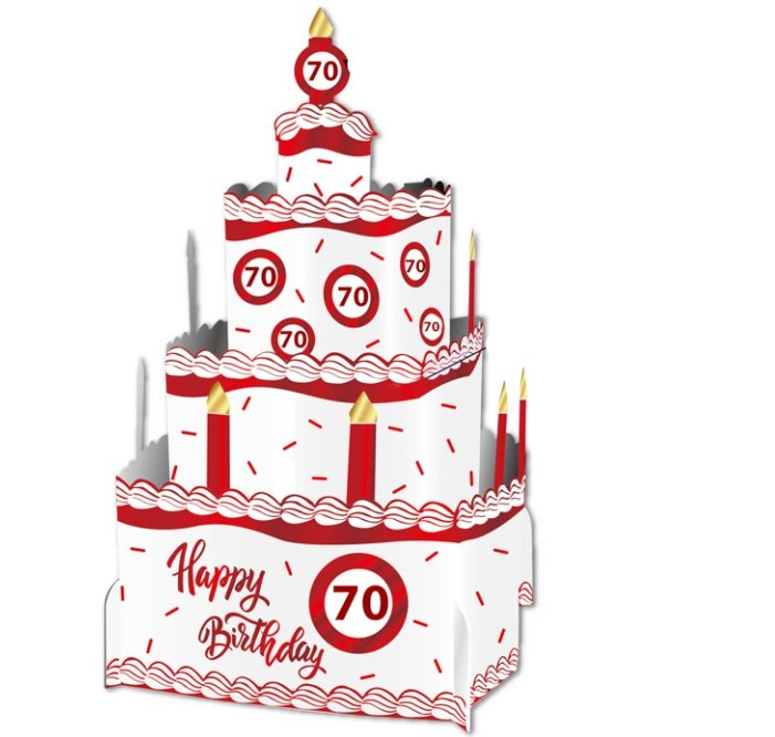 70.Geburtstag Verkehrsschild Torte to Go