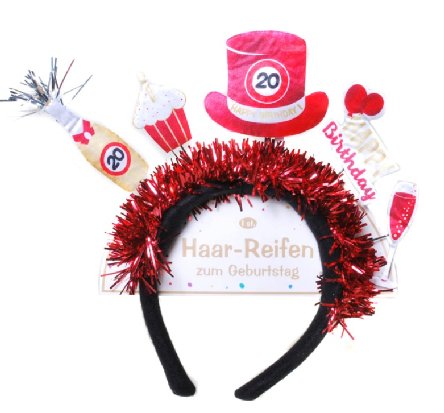 Haarreifen zum 20.Geburtstag