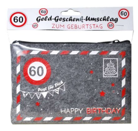 Geldgeschenk Umschlag zum 60.Geburtstag