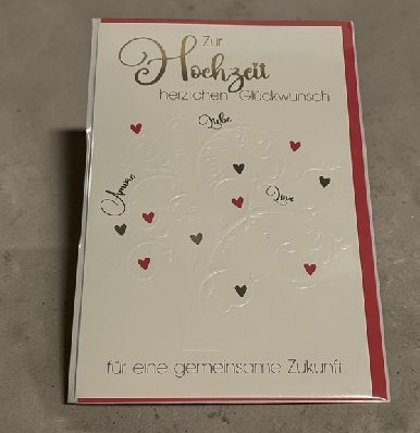 Hochzeit Gl�ckwunschkarte