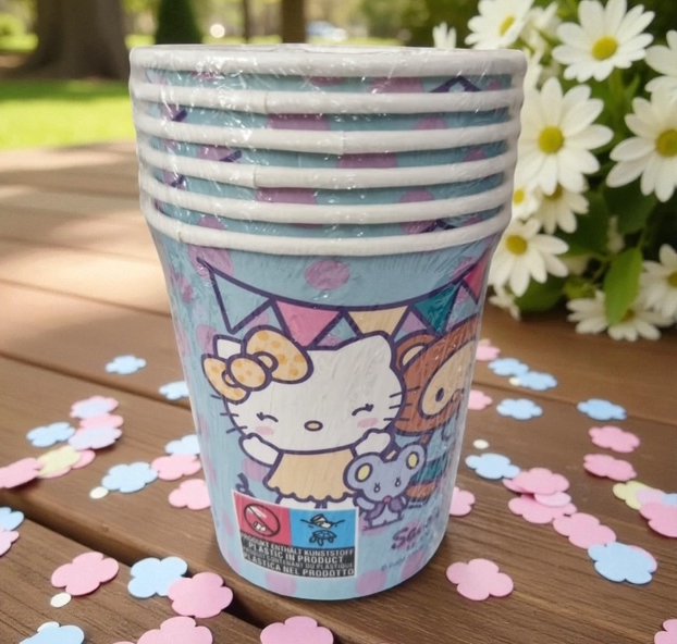Hello Kitty Pappbecher, 6 Stck