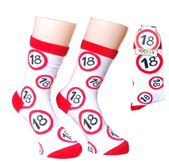 Socken zum 18. Geburtstag (Gr��e 42-46)