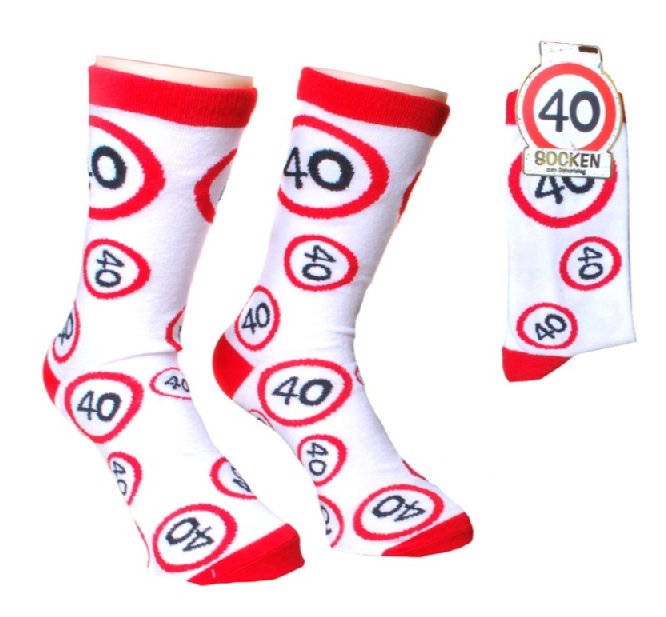 Socken zum 40. Geburtstag (Gr��e 42-46)