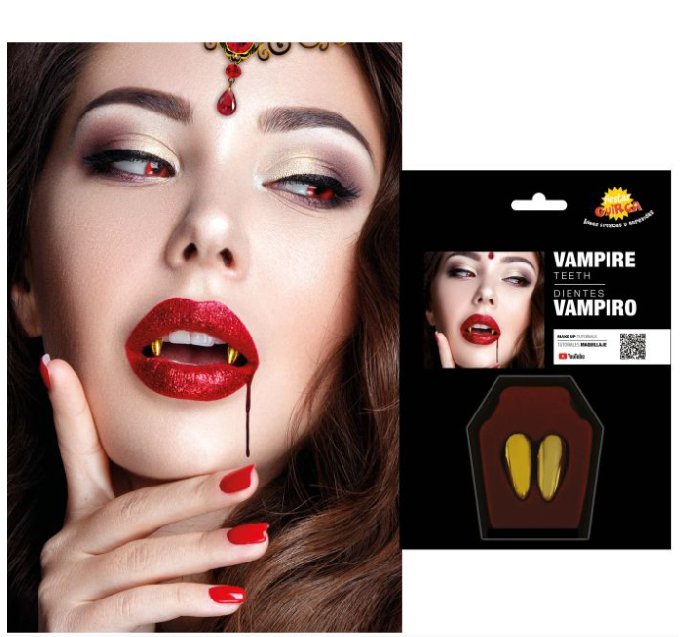 Vampirz�hne Eckz�hne, gold