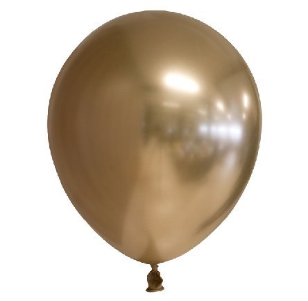 Spiegel Chrome Luftballons, gold