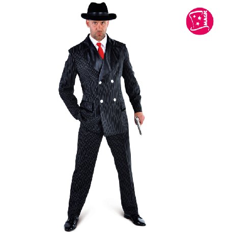 Gangster Verkleidung Anzug, XXL