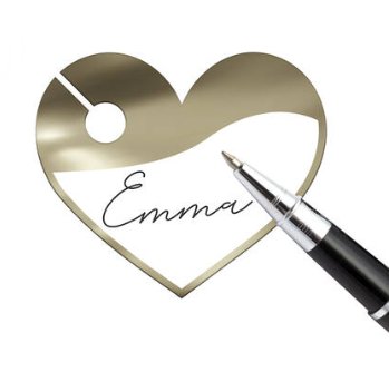 Glasmarker Hochzeit, 6 St�ck