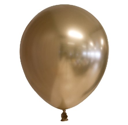 Spiegel Chrome Luftballons, gold