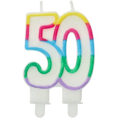 Kerze zum 50.Geburtstag