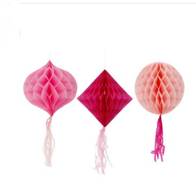 Wabenball-Set - Perfect Pink, 3 Stck