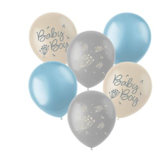 Luftballons Baby Boy, 6 Stck - 33cm