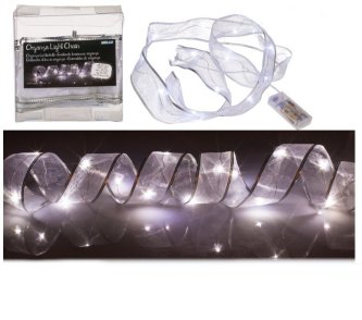 Organza Lichterkette mit 15 LED