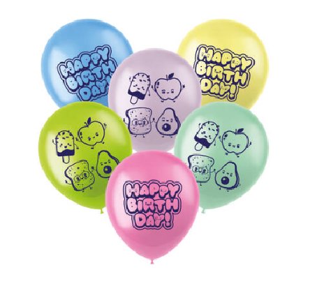 Luftballons Kawaii Party, 6 St�ck
