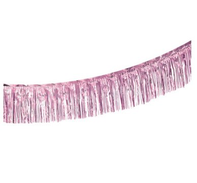 Folien Girlande Fransenvorhang, pink