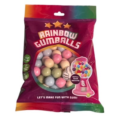 Kaugummikugeln Regenbogen, 200g