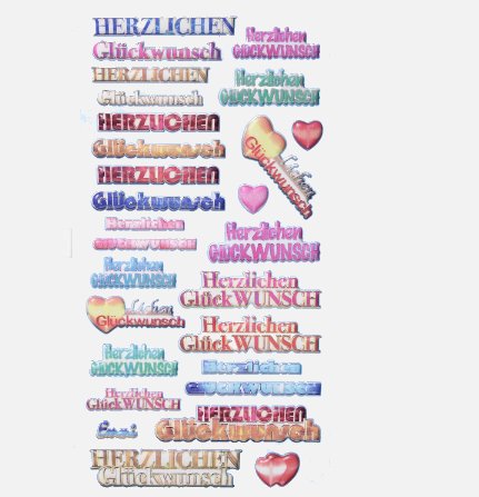 SOFTY-Sticker Herzlichen Glckwunsch