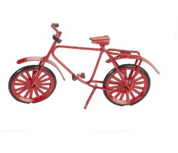 	          	Miniatur-Fahrrad, rot
