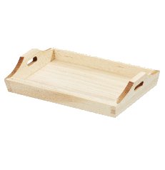 Miniatur Holz Tablett