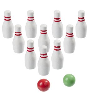 Kegel-Set, 12 tlg. Miniatur