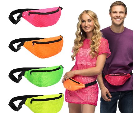 Neonfarbene Hfttasche, 1 Stck