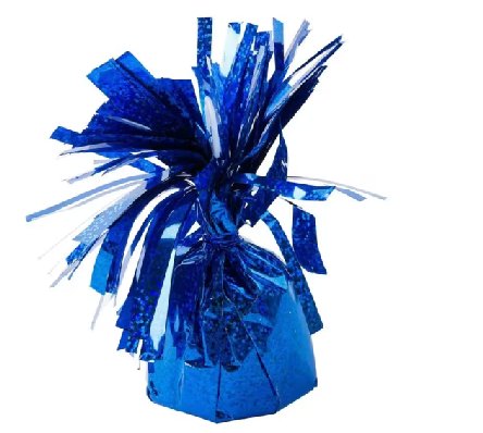 Ballongewicht Holografie blau, 1 Stck