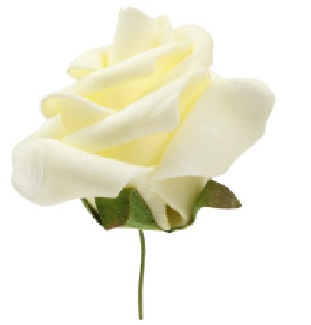 Rosen creme in Herzbox, 12 Stck
