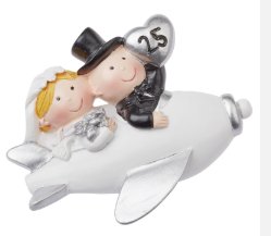 Silberhochzeit Brautpaar, 5 cm