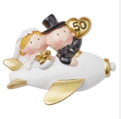Goldene Hochzeit Brautpaar, 5 cm