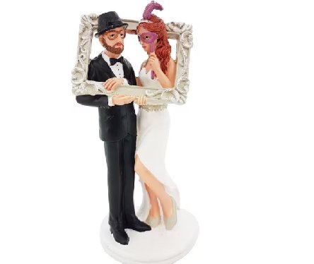 Hochzeitspaar mit Bilderrahmen