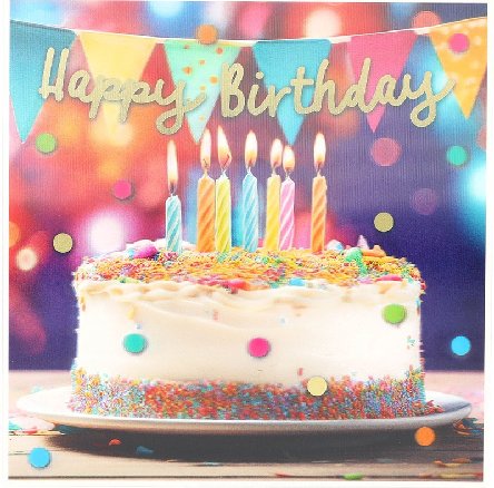 3D Musikkarte Geburtstag