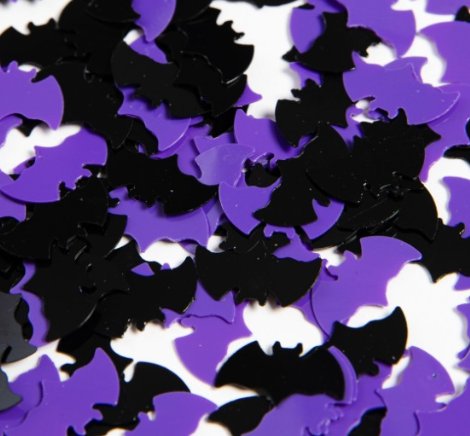 Fledermaus Konfetti, lila schwarz -14g