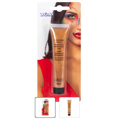 Schminke gold, 1 Tube mit 19ml