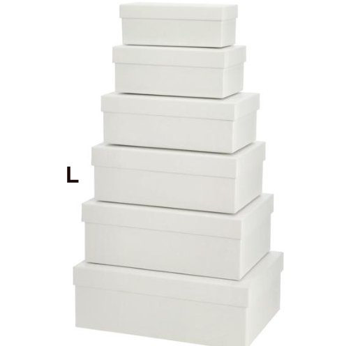 Geschenkschachtel wei, L