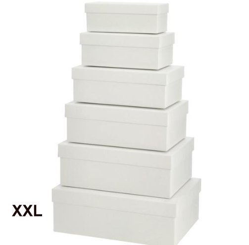 Geschenkschachtel weiß, XXL