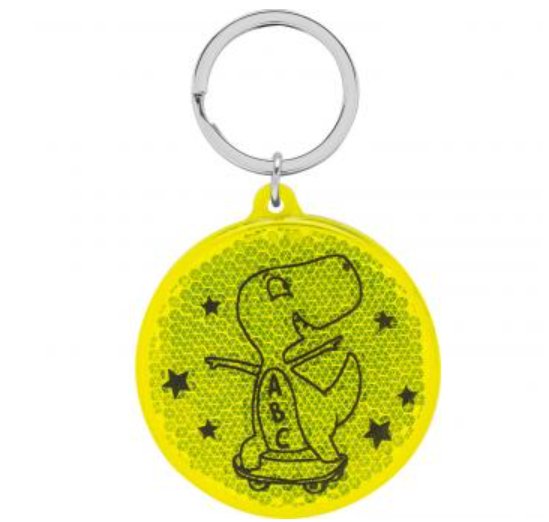 Schulweg Begleiter Dino Reflektor