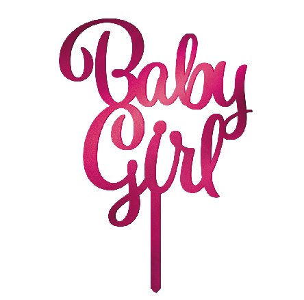 Kuchendekoration aus Acryl � Baby Girl