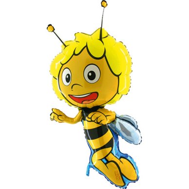 Biene Maja als Ballon auf Stab